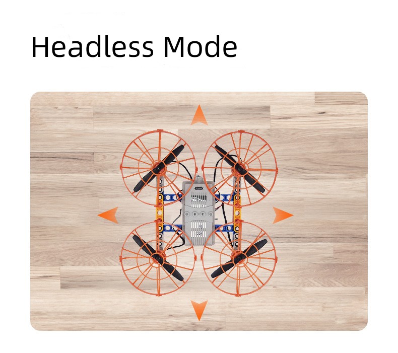 Dual Shape Drone with 360 Degree Flip Function Building Block Assembly