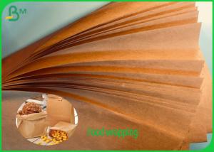 China Uncoated Nature Brown Color Food Wrapping Paper 50grs 70grs FDA Approved wholesale