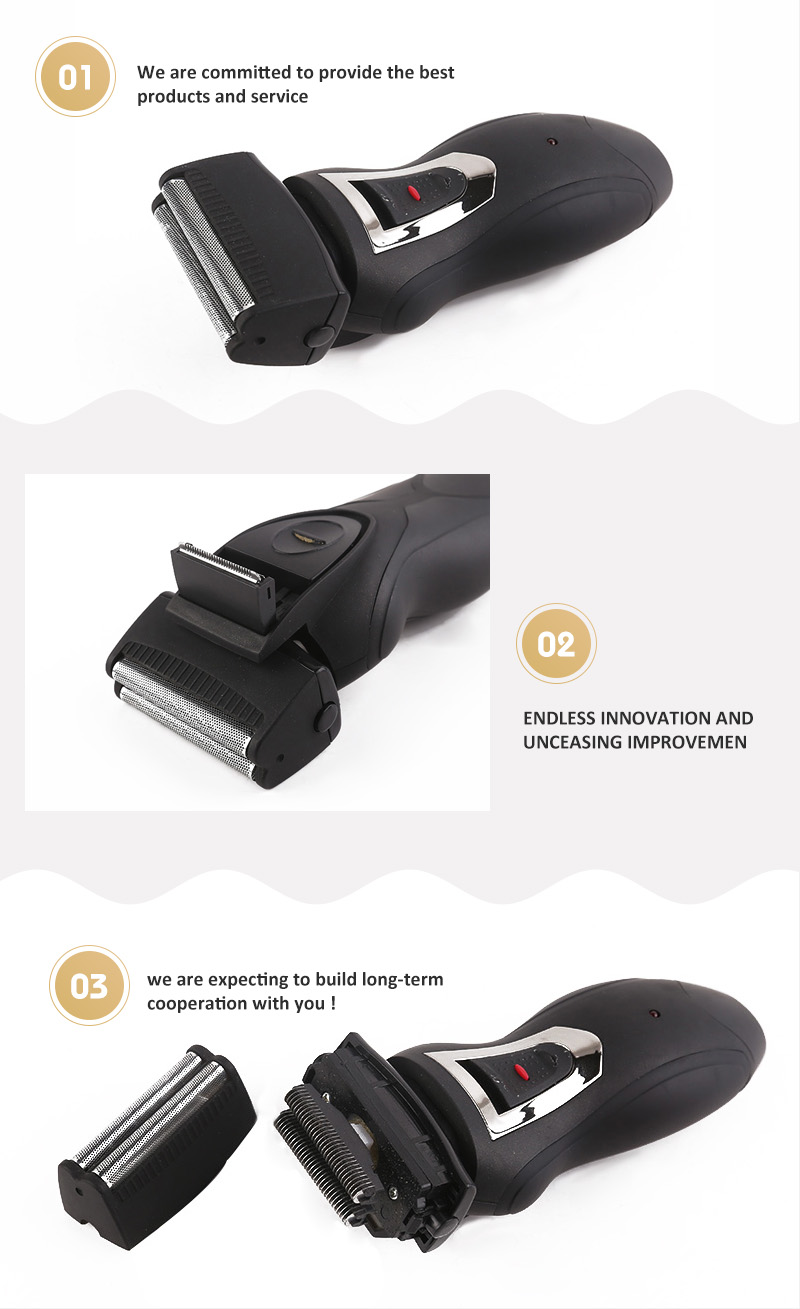 NO Disposable 3 Head Electric Rechargeable Shavers For Men 15x3.5x5.5cm