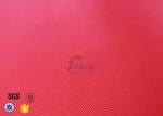 Fire Blanket Material 480GSM 0.45mm Red Acrylic Coated Fiberglass Cloth Fabric