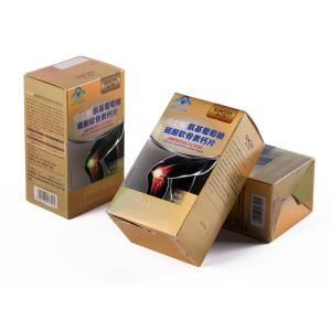 China FSC 375gsm Cardboard Medicine Packaging Box Auto Bottom Phamacy Paper Carton Printing wholesale