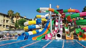 China OEM Water Theme Park Rides Amuement Children Fiberglass Water Slide wholesale
