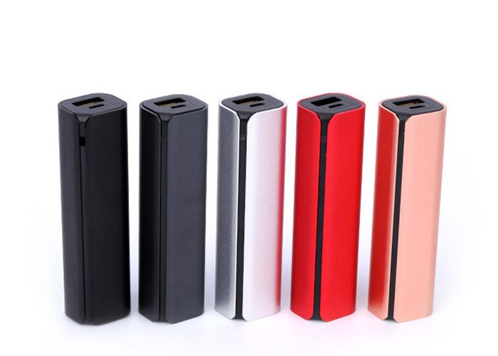 2600 Milliampere Slim Metal Power Bank With Over Load Temperature Protections