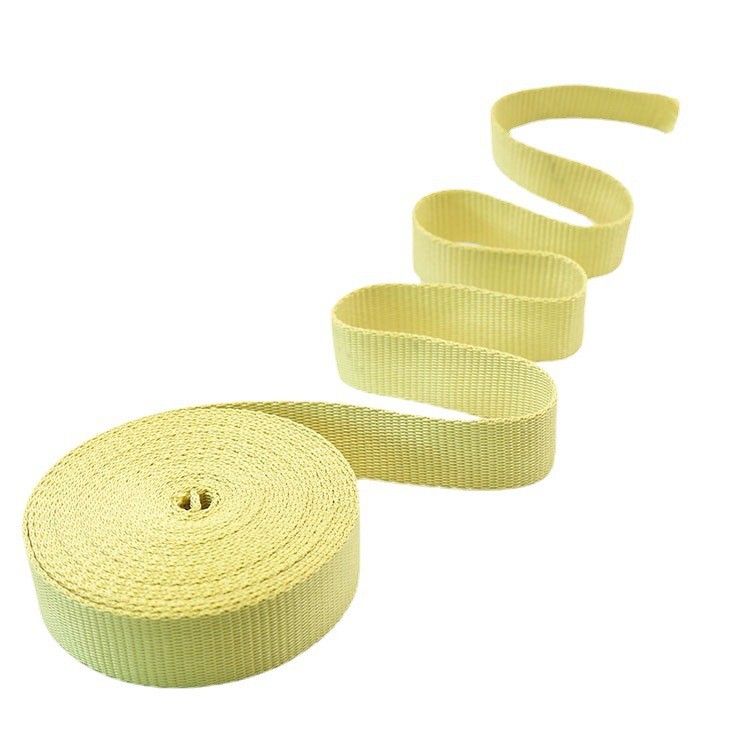 Customize Kevlar Ribbon Red Black Fire Resistant Webbing