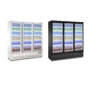 China Supermarket Display Counter Commercial Refrigerator Upright Display Glass Door Fridge wholesale