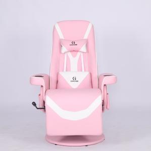 China Specific Office Chair Luxury Gaming Chair with Cup Holder in Pink Racing Style Leather wholesale
