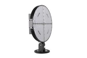 China 140 Lumen LED Sports Ground Floodlights , Round LED Flood Lights Black Colour wholesale