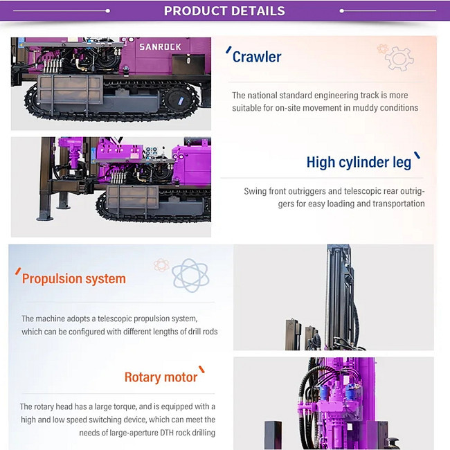 Borehole Well Water Drilling Equipment Depth 200m Hydraulic Water Well Drilling Rig Machine