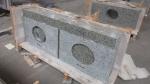 Bathroom / Kitchen Green Solid Granite Worktops 0.01% Water Absorption