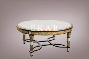 China Spanish royal family wooden natural solid wood antique coffee table FLN-M-CJ202 wholesale