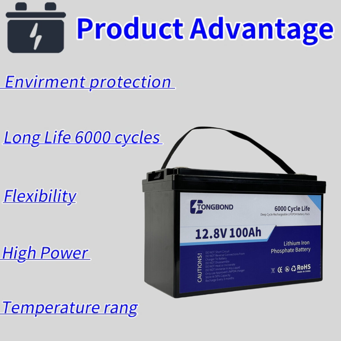 100Ah 12.8V Solar System LiFePO4 Lithium Battery Solar System For Green Energy Solutions