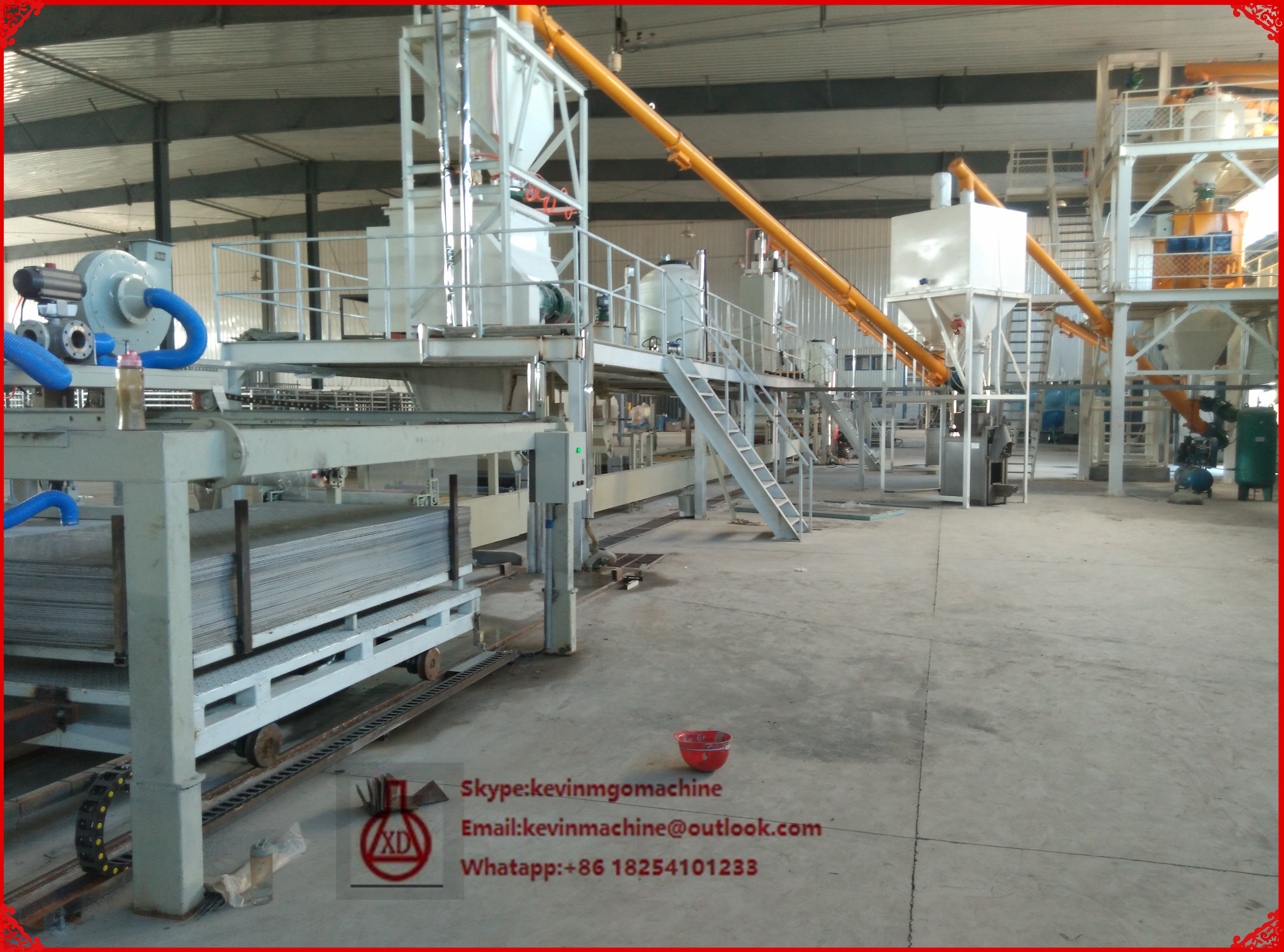 Mgo Board Production Line for Vent Pipe , Construction Material Making Machinery