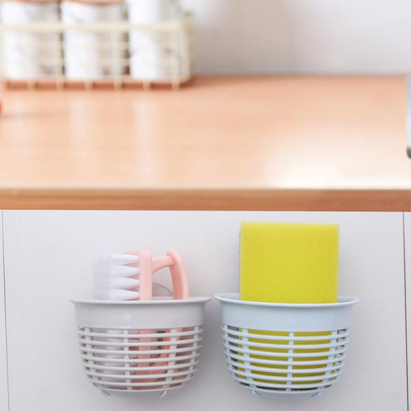 China Plastic PP Suction Cup Bitumen Receive Basket For Kitchen wholesale