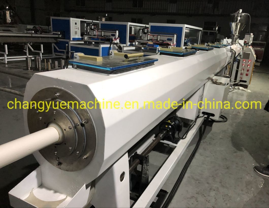 PVC UPVC Water Drainage / Water Supply Pipe Production Line / Plastic Pipe Extruder Machine