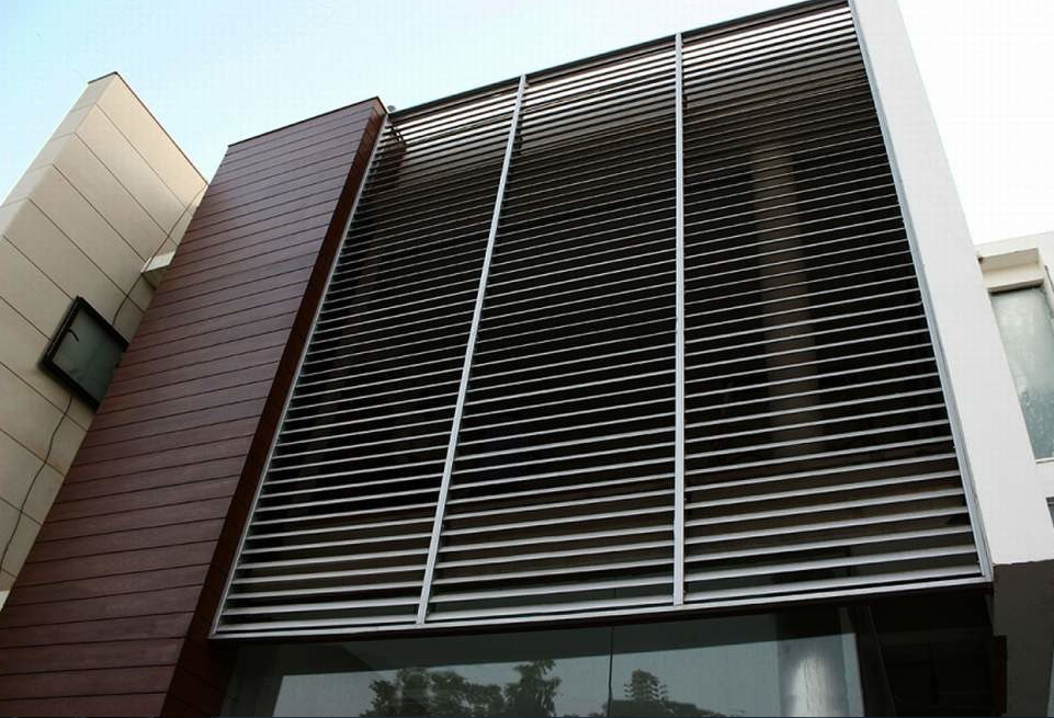 Square C Anodized Aluminum Profile For Blinds And Louvres 6000 Series
