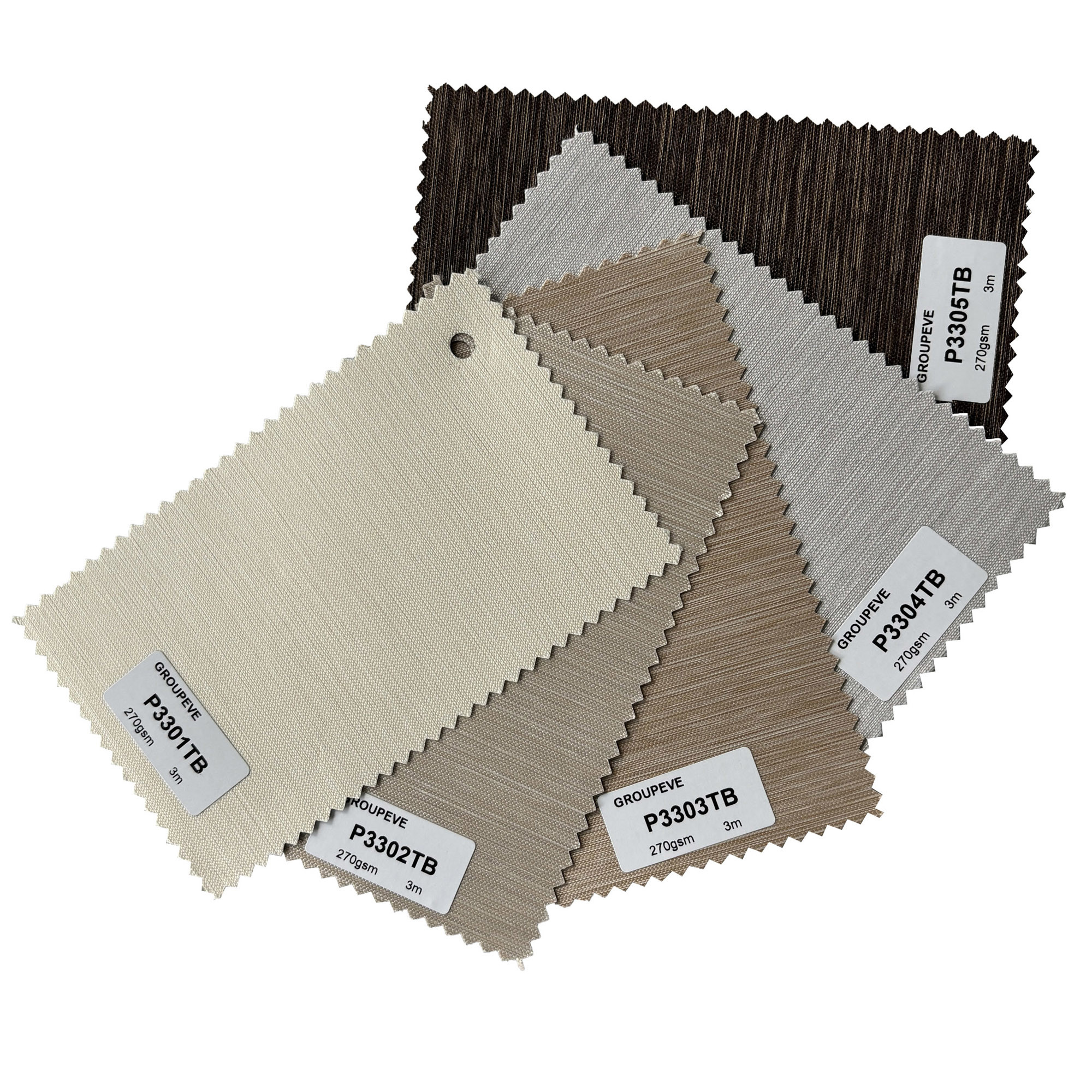 High Quality Pull Down 100% Polyester Textured Blackout Roller Blinds Fabrics For Window Decoration