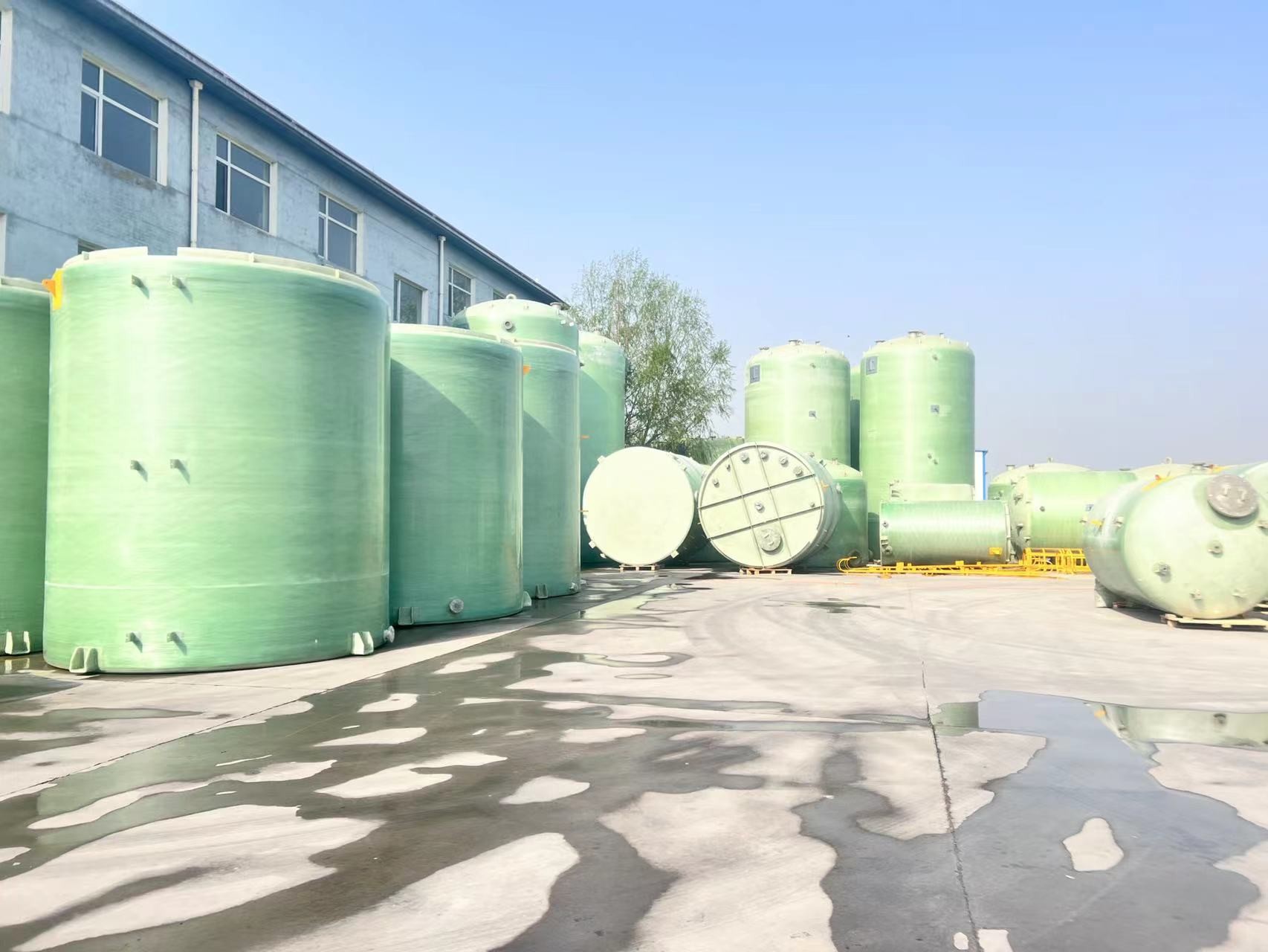Fiberglass Winding GRP FRP Pipe Flanges Fitting For FRP Storage Tank