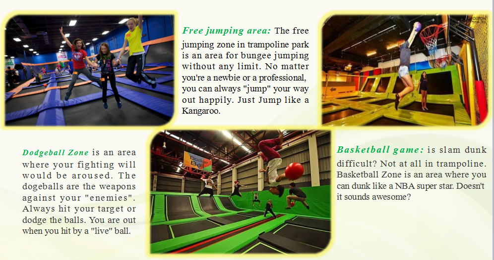 450M2 Durable Cheap Facotry Direct Sell Big Trampoline Park Party Equipment With Exciting Dodge Ball Games