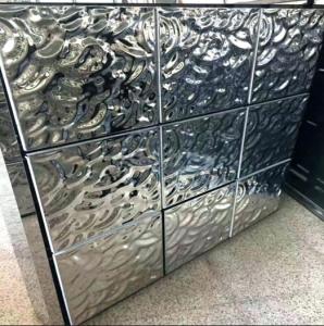 China Embossed Stainless Steel Panels Rose Gold Mirror Finish For Hotels Villa Lobby Interior Decoration 201 304 316 wholesale
