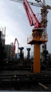 China Industrial Static Concrete Placing Boom Free Standing Height 22.7m wholesale