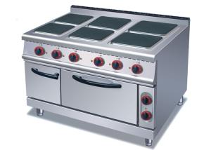 China 4 Or 6 Plates Electric Range Cookers Round / Square Freestanding Electric Cooker wholesale
