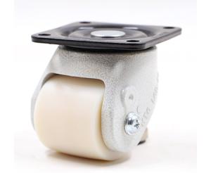China Mc Nylon 55mm Industrial Swivel Casters Flange Type Low Profile wholesale