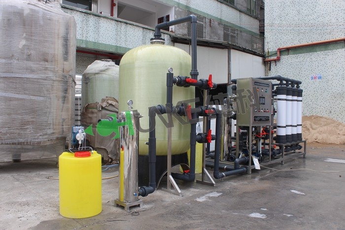 Industrial River Water Purification Systems 15000L UF Technology For Pretreatment Ultrafiltration Membrane Filter
