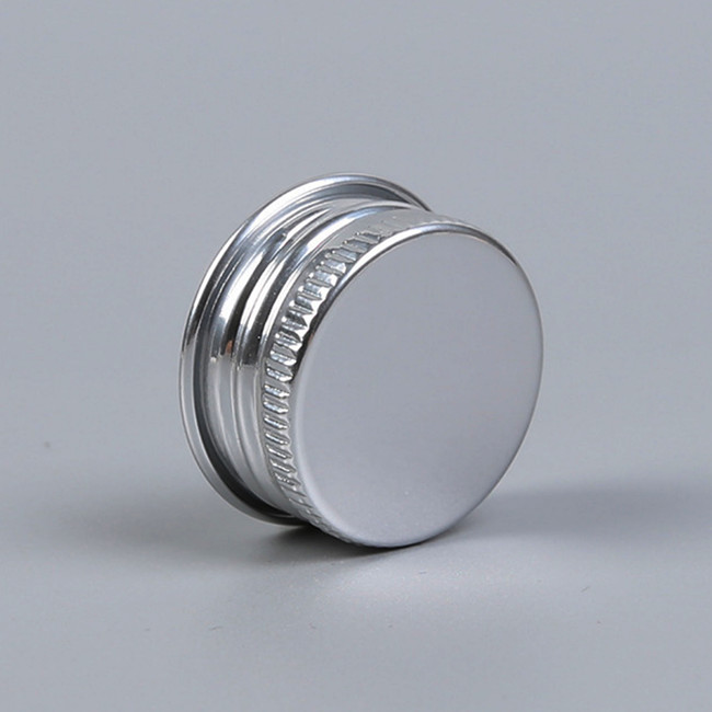 Aluminium Shiny Silver Disc Top Caps 20/410 For Food Skin Personal Care