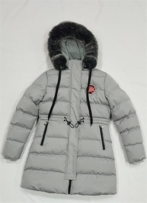 Padded Hooded Drawstring Jacket Womens Long Lightweight Puffer Coat