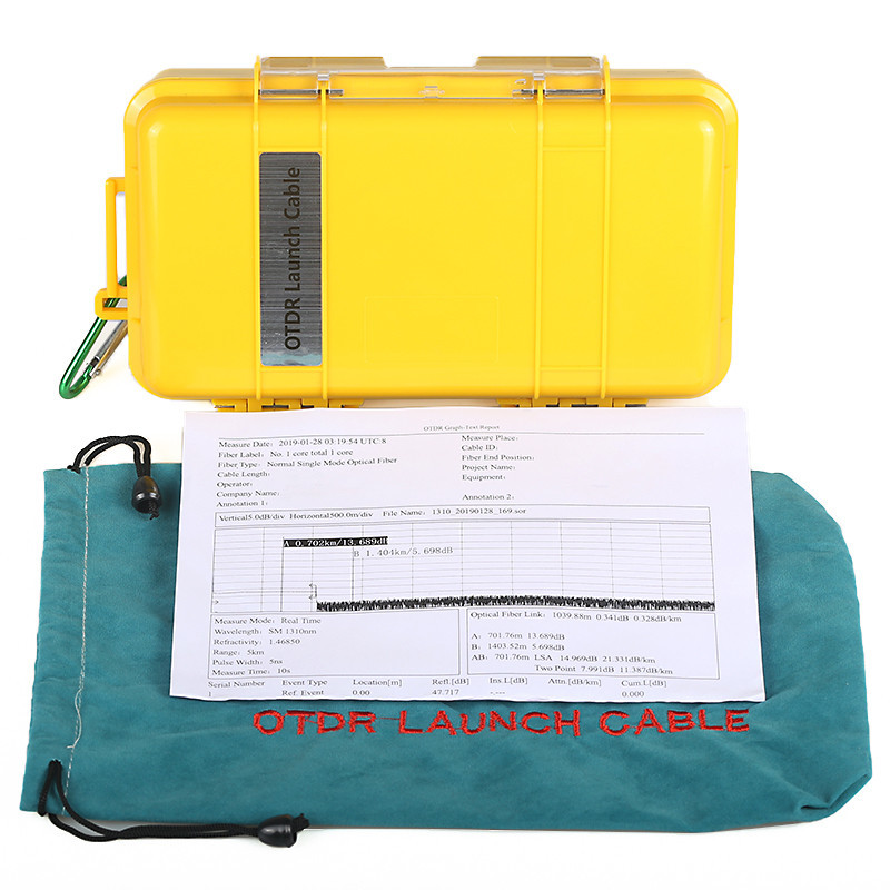 FC/APC-LC/APC Dead Zone Eliminator 1KM OTDR Fiber Optic Launch Box