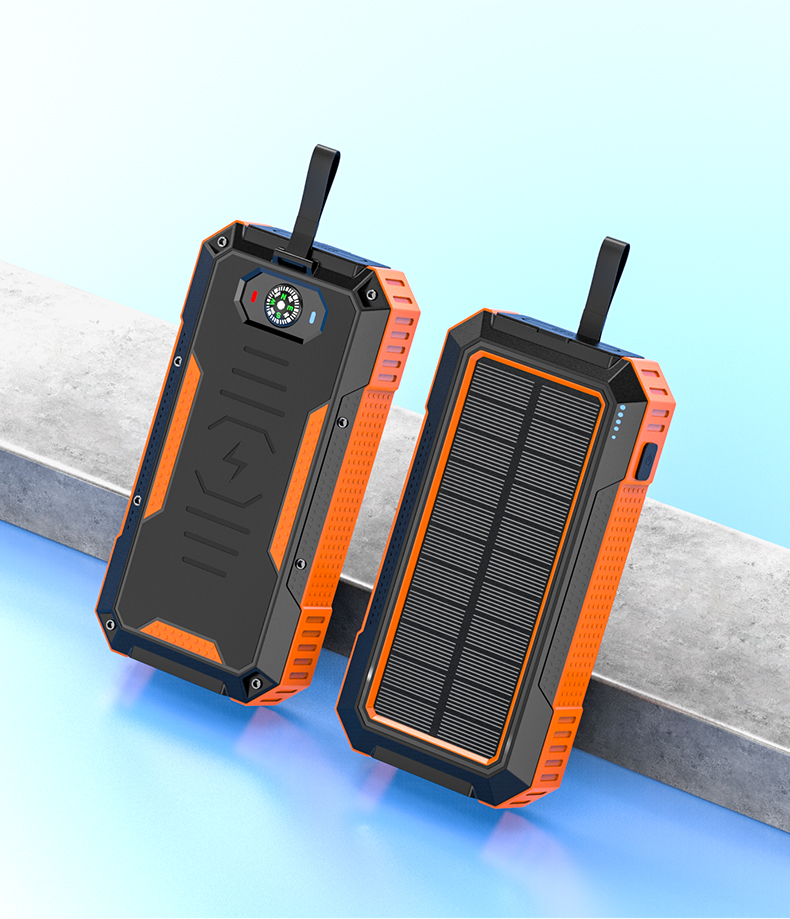 15W Output Power Private Mold Wireless Charging Solar Power Bank for iPhone 30000mAh