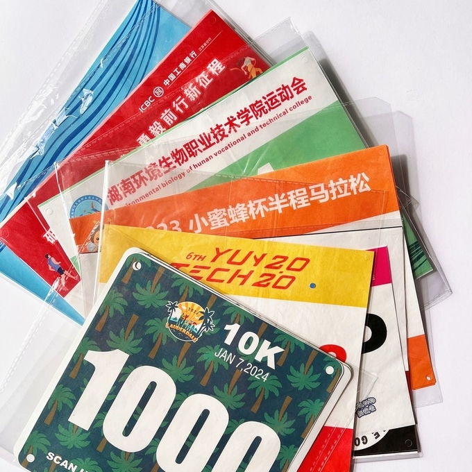 Customized Competition Identification Numbers Customizable Color Race Biking Marathon Number Bibs