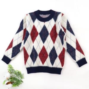 China Children's Jacquard Pattern Kid Knitted baby pullover Furry Sweater wholesale