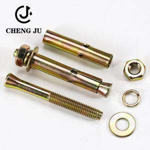 China Metal Expansion Screw Yellow Zinc Plated High Carbon Steel Sleeve Anchor Bolts wholesale