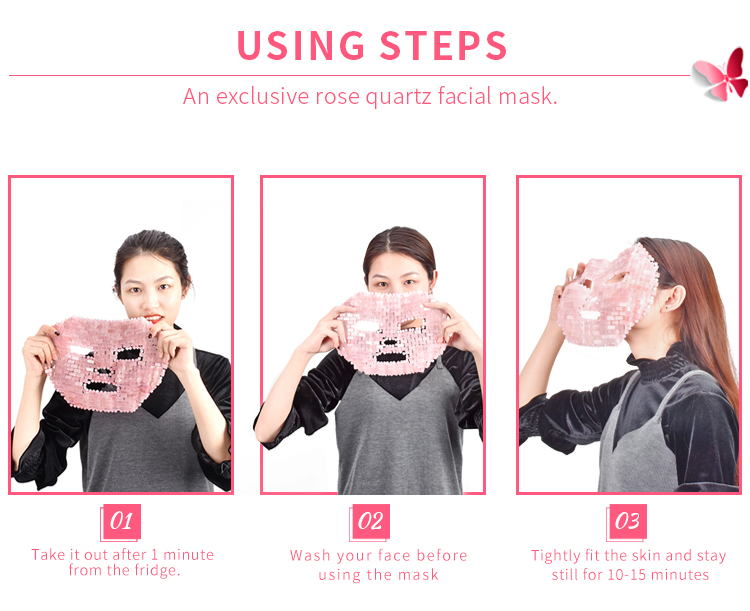 28cm Natural Cool Skin Facial Green Fluorite Jade Mask For Female