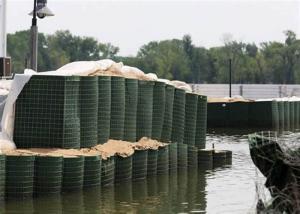 China Galvanized Military Barrier Sand Wall Water Bank 10*12 Mesh wholesale