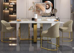 China Restaurant Luxury Marble Dining Table , Durable Dining Table wholesale