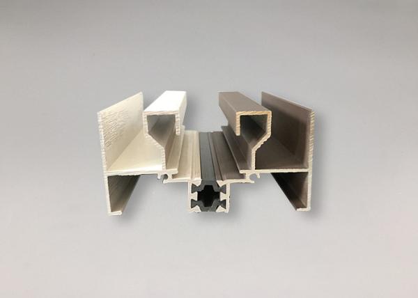 Polishing Thermal Break Aluminum Profiles Heat Insulation 8 - 10 um Film