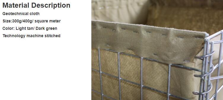 75mmx75mm Welded Gabion HESCO Wall Small Gabion Baskets