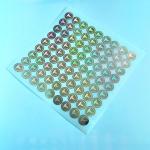 CMYK Printing Oilproof Gold Hologram Vial Label For 10ml Bottle