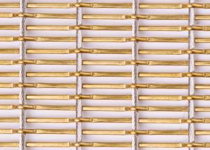 China Decor Glass Laminated Flexible Metal Mesh Fabric 4.5mm SGS For Elevator Hall​ wholesale