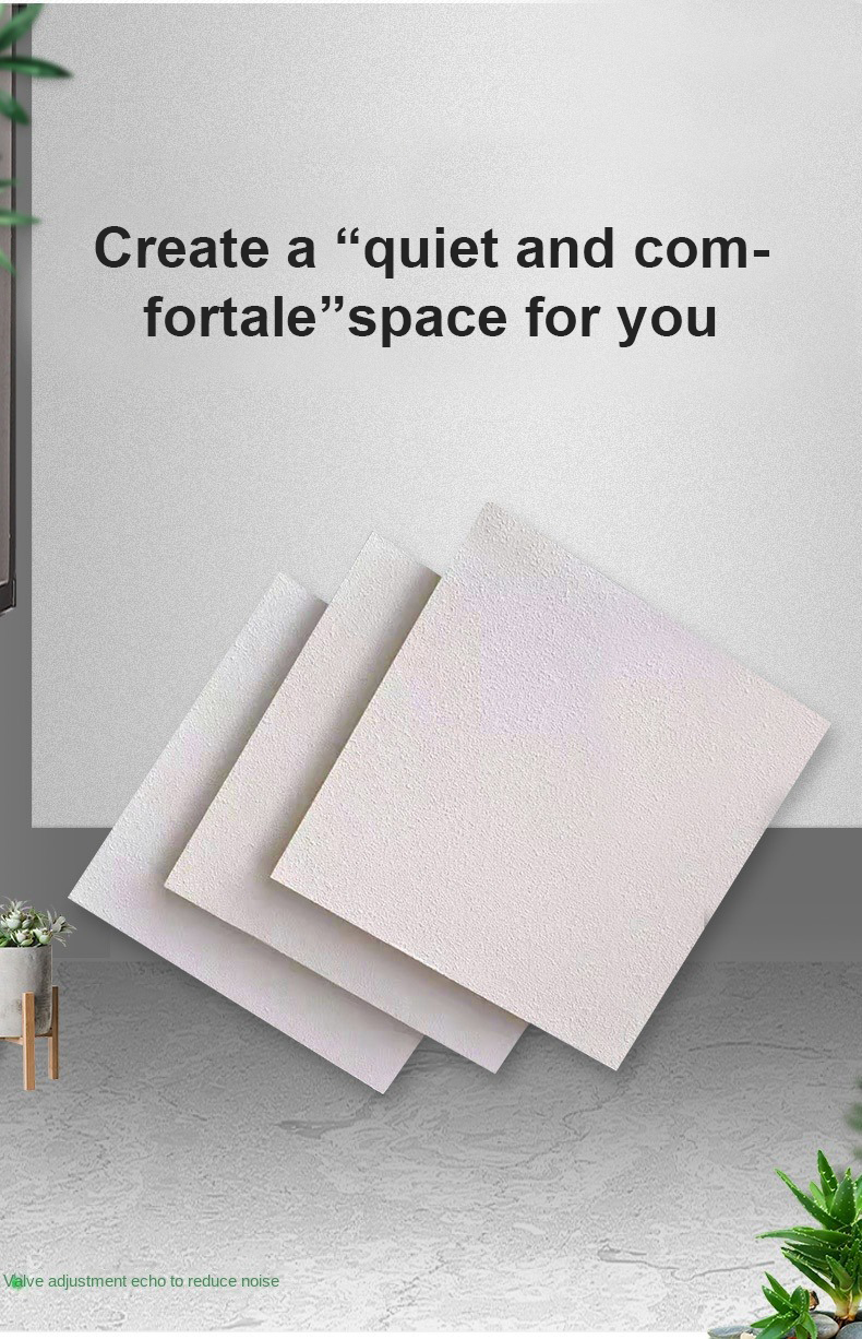 Class A Fire Rated Acoustic Glass Wool Ceiling Tiles Square Edges Fiberglass Panels