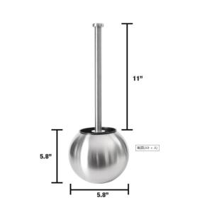 China Custom Toilet Brush And Holder / Stainless Steel Toilet Bowl Brush wholesale