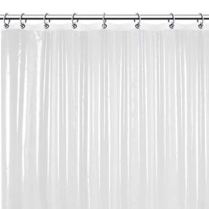 China Wholesale Clear Transparent PEVA Plastic Waterproof Thick Disposable Shower Curtains wholesale