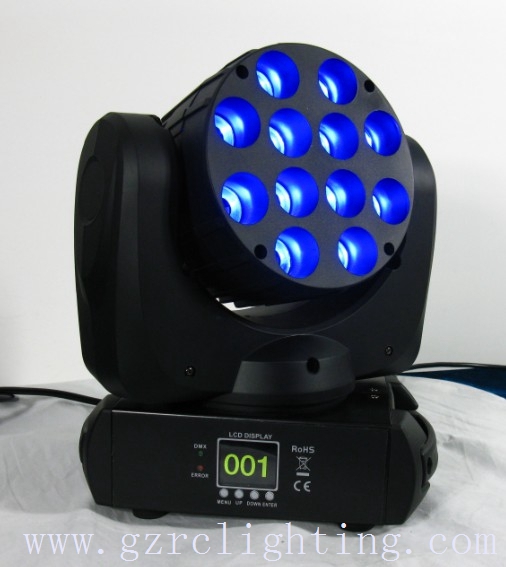 12pcs*10w CREE RGBW 4 IN 1 Beam Led Moving Head Light