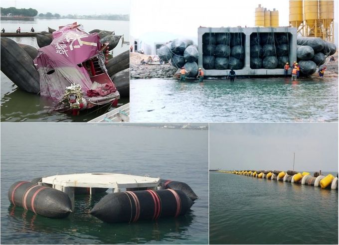 High Damping Capacity Marine Rubber Airbag Customized Design ISO9001 Approved 3
