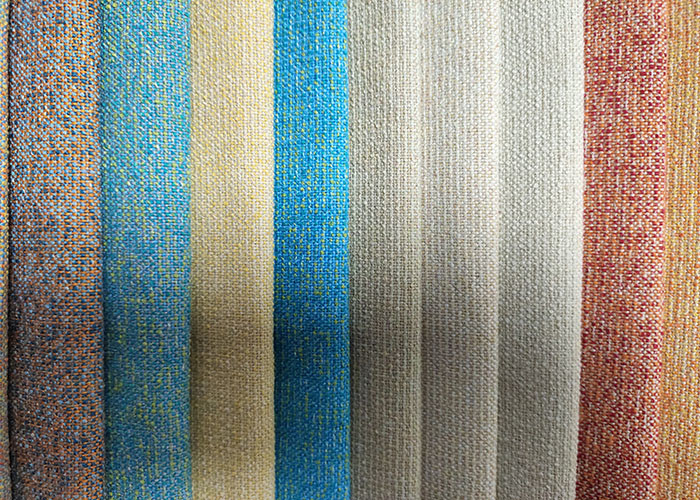 100% Polyester Upholstery Sofa Fabric Soft Plain Yarn Dyed Woven Fabric