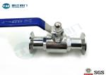 Threaded / Flanged / Clamped Stainless Steel Sanitary Ball Valve For Food