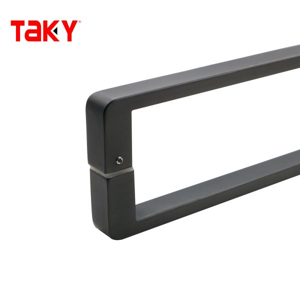 Contemporary Black Door Pull Handle Stainless Steel Bathroom Sliding Glass Door Handle Glass Shower Handle
