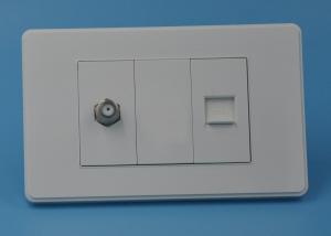 China Flame Resistant Wall Mounted Tv Sockets , Standard Tv Aerial Wall Socket wholesale
